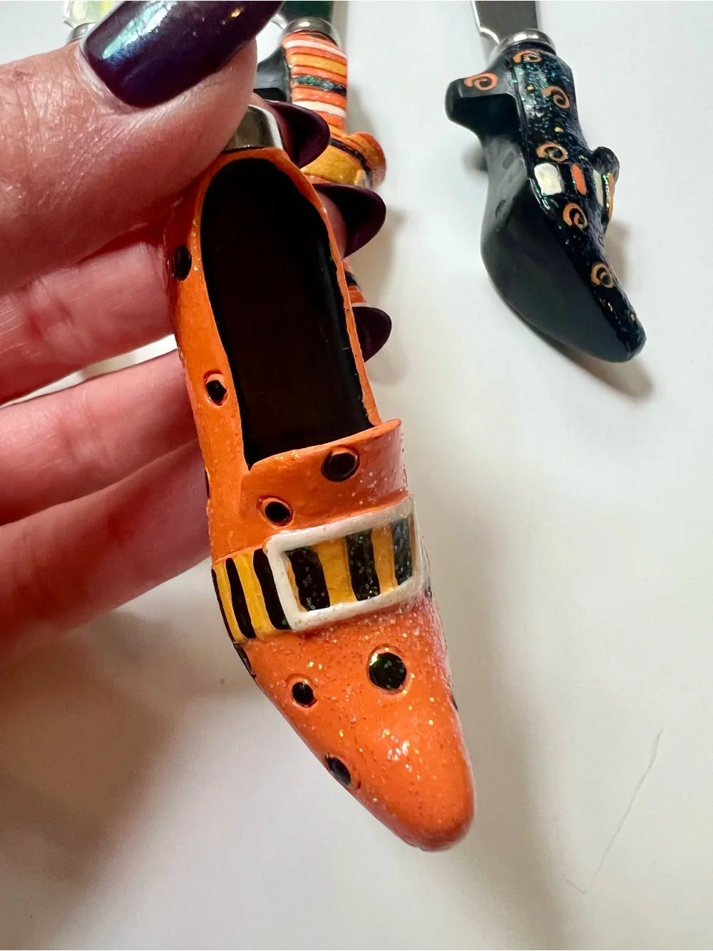 Halloween Witch Boots Cheese Spreaders Set